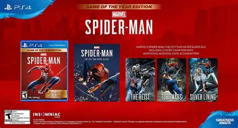 Does spiderman goty include the remaster?