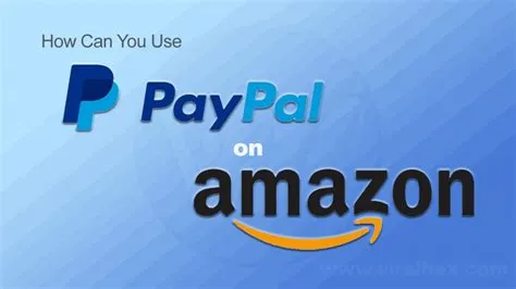 Does amazon accept paypal?