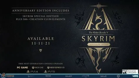 Is it worth upgrading to skyrim anniversary edition?