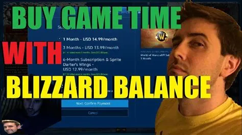 Can you buy games with blizzard balance?