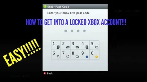 Why am i locked out of xbox?