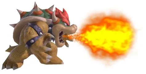 Can bowser breathe fire?