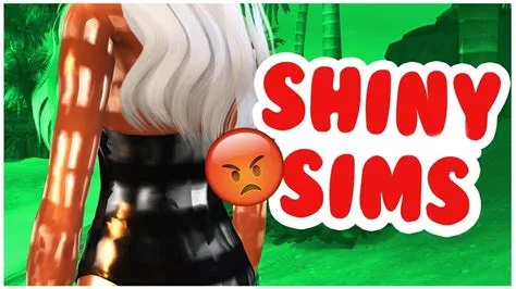 Why is my sims cc shiny?