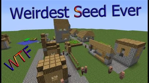 What is the weirdest minecraft seed?