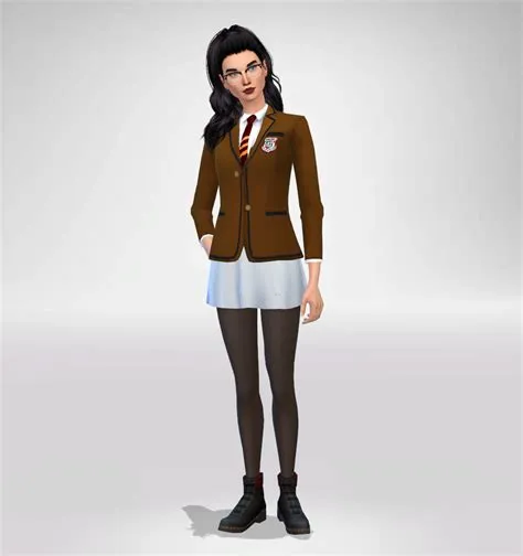 Can you change school outfit sims 4?