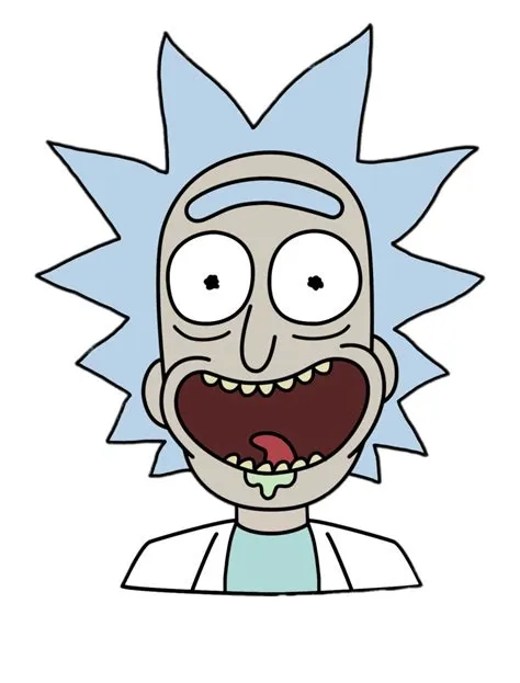 Why is ricks mouth green?