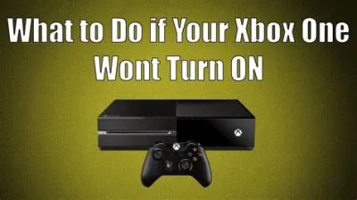 Why wont my black xbox one turn on?