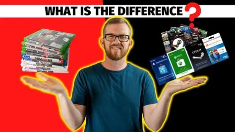 Whats the difference between digital and physical games?