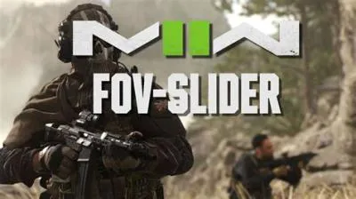 Does modern warfare 2 have a fov slider?