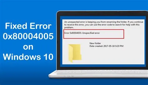 What is error 0x80004005 flash drive?