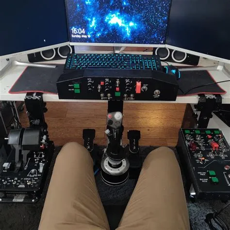 How do you control a flight in flight simulator?