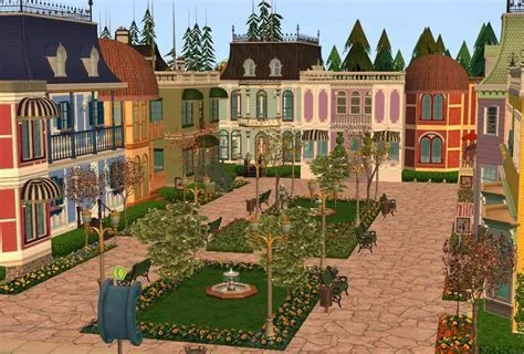 Which sims 4 has new towns?