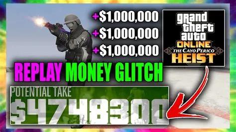 Can you replay heists for money?