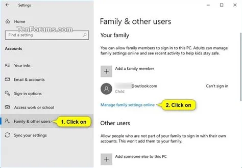 How do i change family permissions on microsoft account?