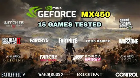 Is nvidia mx450 good for gaming?