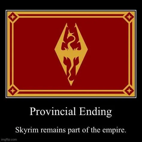 Does skyrim have endings?