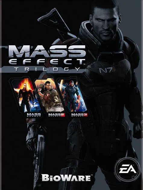 What does the mass effect trilogy come with?