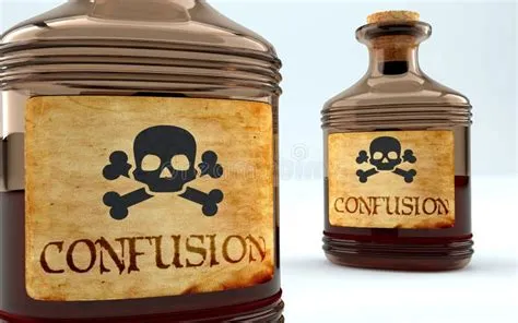 What poison causes confusion?