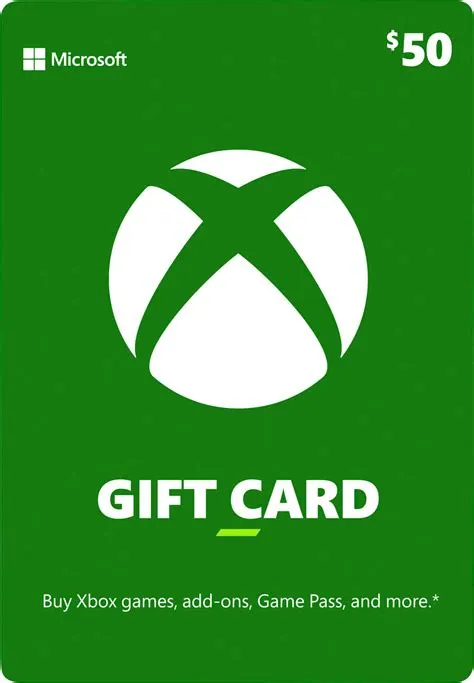 Is xbox card a gift card?