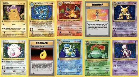 How many types of pokémon cards are there?