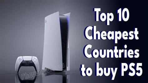 In which country is the ps5 cheapest?