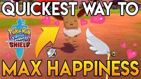 How do you know if a pokémon is at max happiness?