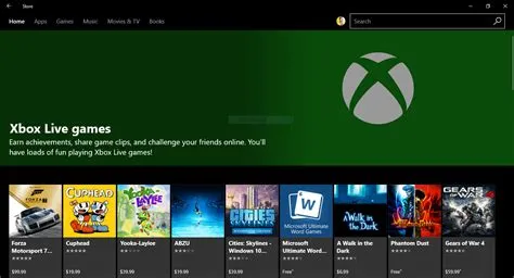 Is windows store the same as xbox?