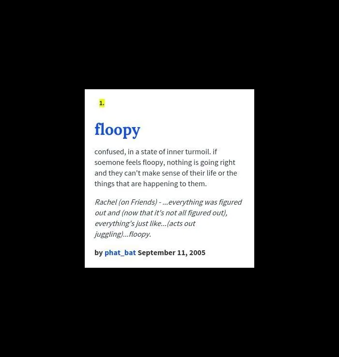 Is floopy a word?