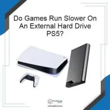 Do games download slower on an external hard drive?