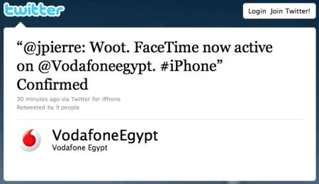 Can i use facetime in egypt?