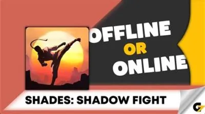 Is shadow fight shades online or offline?