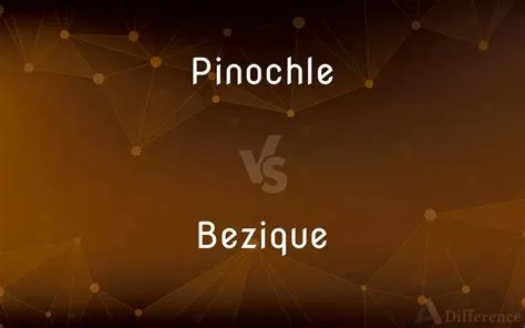 What is the difference between pinochle and bezique?