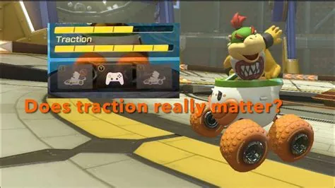 What is the difference between traction and handling in mario kart 8?