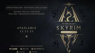 Is anniversary edition free skyrim?