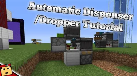 What does a dispenser and dropper do in minecraft?