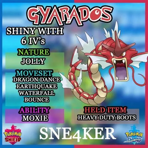 Is shiny gyarados in sword and shield?