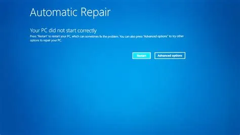 Can a blue screen fix itself?