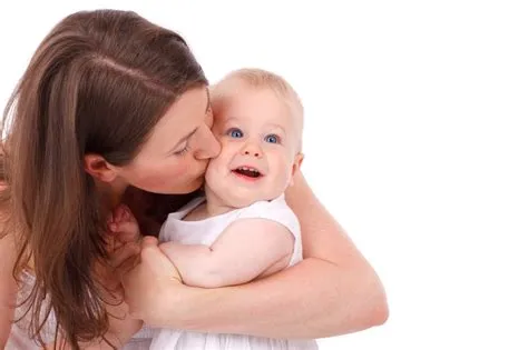 Can mom kiss her baby?