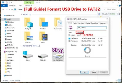 How to format usb to fat32?