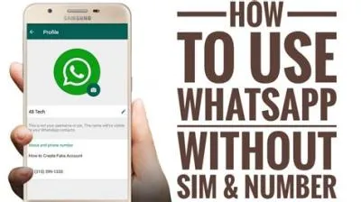 Can i use whatsapp without a sim card in my phone?