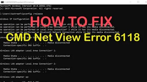 What is system error 53 in cmd?