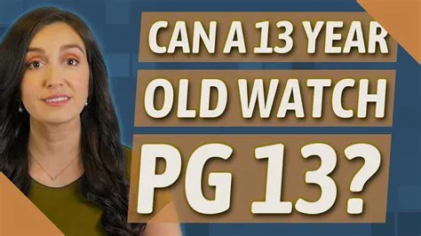 Can 8 year olds watch pg-13?