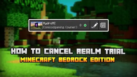 Why cant i cancel my minecraft realm?