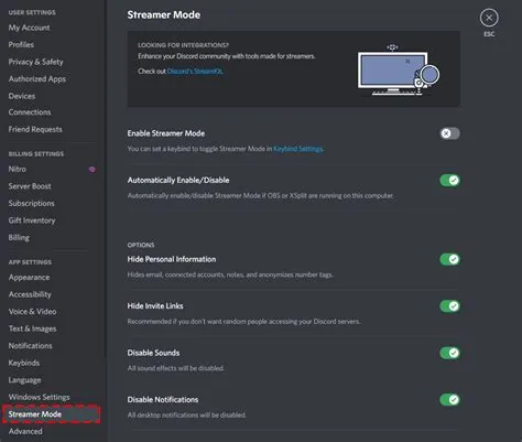 What is streamer mode on discord?