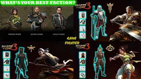 What is the strongest faction in shadow fight 3?