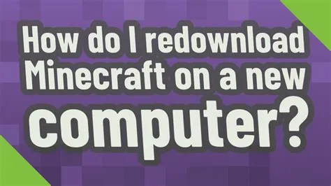 Can you redownload minecraft?