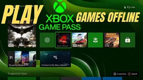 Can you still play games offline on the xbox series s?