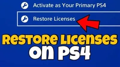 How do i check licenses on ps4?