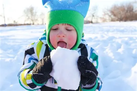 Is it ok to eat the snow?