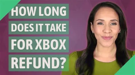 How long does a xbox refund take?